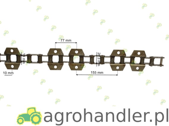 ŁAŃCUCH PODAJNIKA POCHYŁEGO ŚRODKOWY FI 520903 0005209030 0005202170