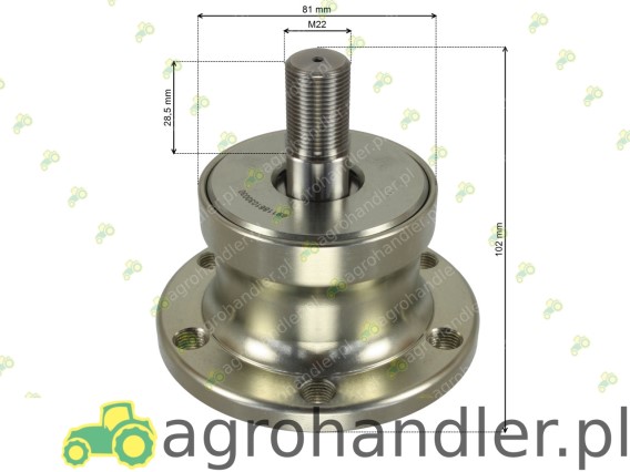 PIASTA TALERZOWA 6-OTWOROWA Gwint 1861030030 1861/03-003/0