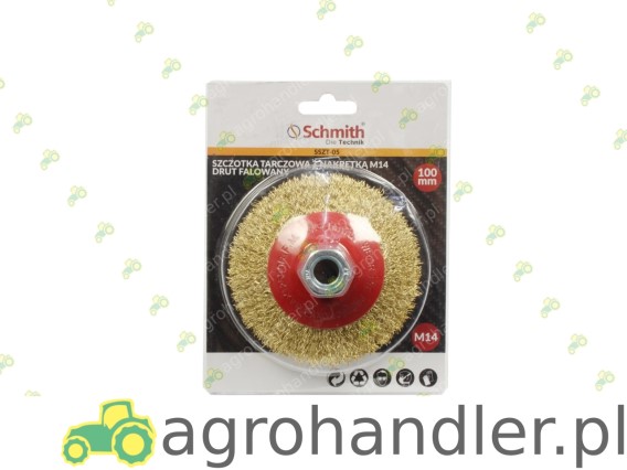 SZCZOTKA DOCZOŁOWA Z NAKRĘTKĄ M14 DRUT SSZT-05