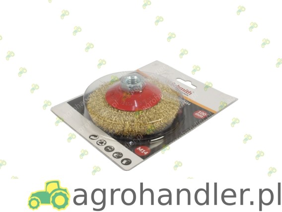 SZCZOTKA DOCZOŁOWA Z NAKRĘTKĄ M14 DRUT SSZT-05