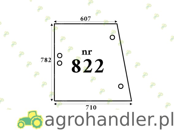 SZYBA BOCZNA URSUS 1634 NR 822