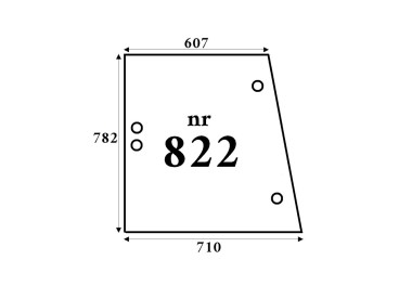 SZYBA BOCZNA URSUS 1634 NR 822