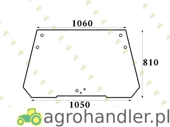 SZYBA PRZEDNIA DEUTZ FAHR LAMBORGHINI 0.014.3967.0