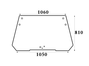 SZYBA PRZEDNIA DEUTZ FAHR LAMBORGHINI 0.014.3967.0