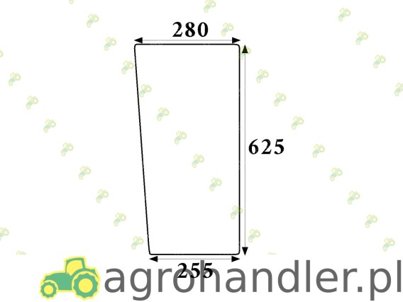 SZYBA PRZEDNIA DOLNA DEUTZ FAHR DX 0.009.7697.0 000976970 0.009.7697.0/10 0.009.7697.0/20 000976973/10 000976973/20