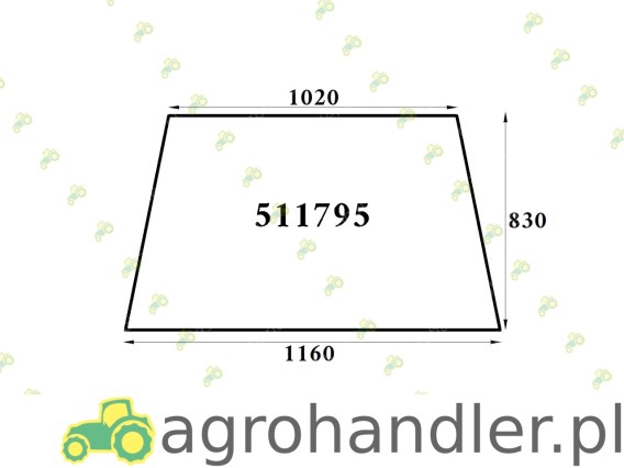 SZYBA PRZEDNIA FORD/FIAT 511795 86511795