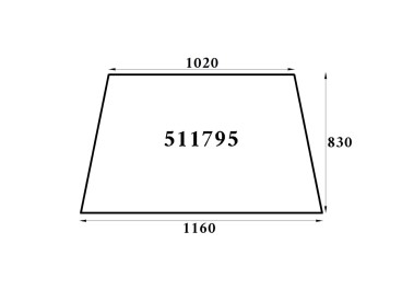 SZYBA PRZEDNIA FORD/FIAT 511795 86511795