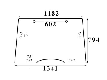 SZYBA PRZEDNIA JOHN DEERE L171338 A23/L171338 L151751 L155784