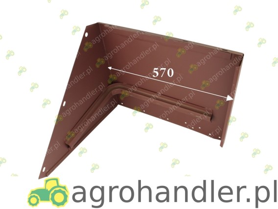 PŁASZCZ BŁOTNIKA TYLNY LEWY WĄSKI-57 cm 86368070