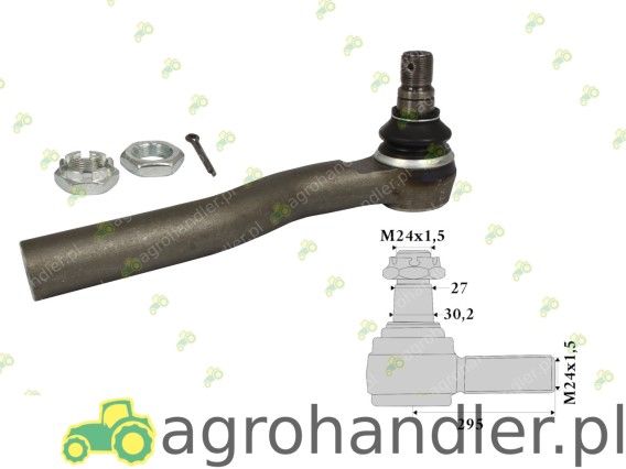 PRZEGUB KULOWY DRĄŻKA KIEROWN. LEWY 601218 38725008