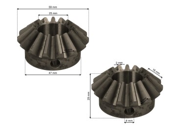 KOŁA ZĘBATE Z-16 (2szt.-kpl.) przekładni 5380326502