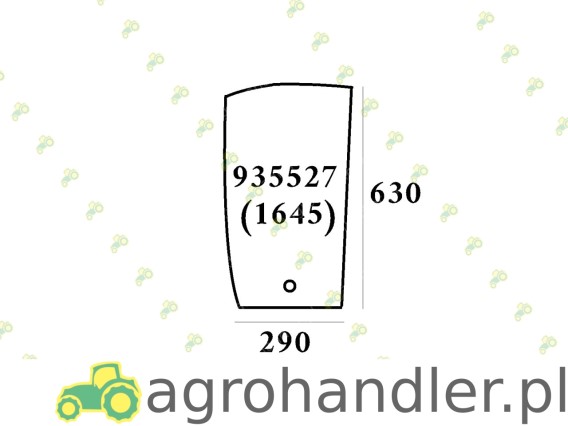 SZYBA PRZEDNIA DOLNA LEWA ZETOR 93 5527 935527