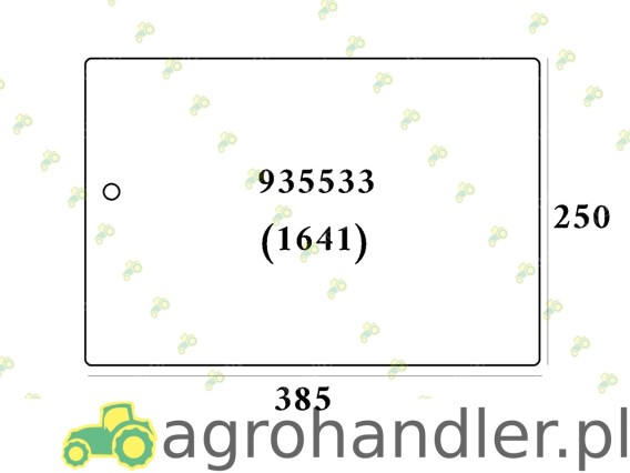 SZYBA TYLNA DOLNA ZETOR 935533