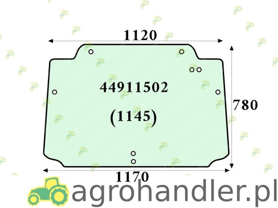 SZYBA TYLNA CASE NEW HOLLAND STEYR 44911502