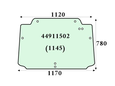 SZYBA TYLNA CASE NEW HOLLAND STEYR 44911502