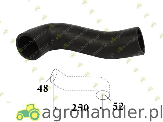 PRZEWÓD CHŁODNICY DOLNY 48/52 MASSEY 3618640M1