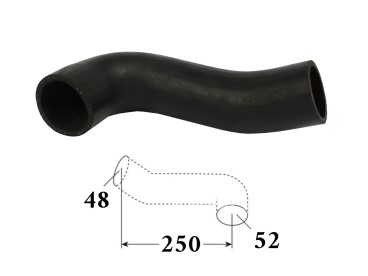 PRZEWÓD CHŁODNICY DOLNY 48/52 MASSEY 3618640M1