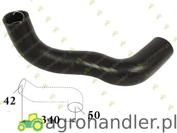 PRZEWÓD CHŁODNICY DOLNY 48/50 MASSEY 520309M91 520309M1