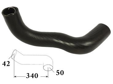 PRZEWÓD CHŁODNICY DOLNY 48/50 MASSEY 520309M91 520309M1
