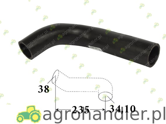 PRZEWÓD CHŁODNICY DOLNY 34/38 MASSEY 3582909M1 3308585M1 3581959M1 3599573M1 3599573M2 3599573M3 3618643M1 3698937M1