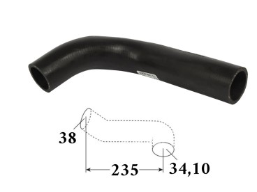 PRZEWÓD CHŁODNICY DOLNY 34/38 MASSEY 3582909M1 3308585M1 3581959M1 3599573M1 3599573M2 3599573M3 3618643M1 3698937M1