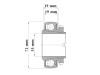 ŁOŻYSKO SAMONASTAWNE LK207 SNR 35x72x19 LK207G2H