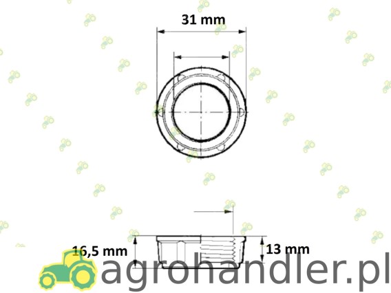 NAKRĘTKA NASADOWA 1/2 Arag 2002020