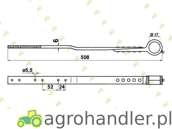 GŁÓWKA KOSY KOMPLETNA NEW HOLLAND 80354413 (80372570 80748224)+(80354413 80748223)+(8065474)