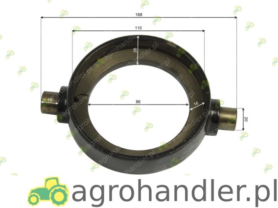 OBUDOWA ŁOŻYSKA NEW HOLLAND 80417747