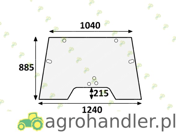 SZYBA PRZEDNIA UCHYLNA CASE NEW HOLLAND 1-34-671-060 1-34-671-090 1-34-671-040 1-34-671-050 134671010 134671040 134671050