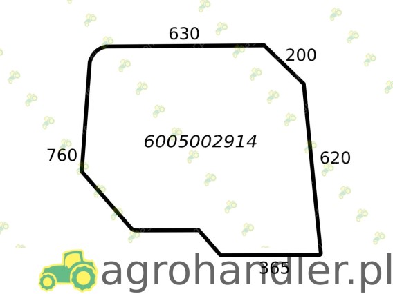 SZYBA DRZWI GÓRA PRAWA/LEWA RENAULT 6005002914