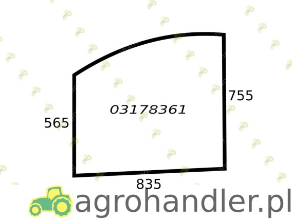 SZYBA DRZWI GÓRA CLAAS TARGO ładowarka 03178361 0003178361 03178360