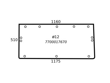 SZYBA TYLNA PODNOSZONA RENAULT 843a 7700017670