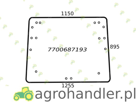 SZYBA TYLNA PODNOSZONA RENAULT BEZBARWNA 842a 7700687193