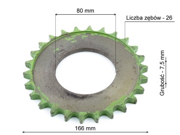 KOŁO ZĘBATE Z-26 CLAAS 654321