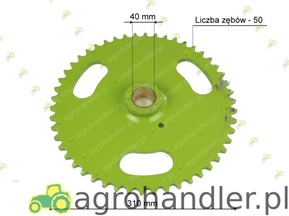 KOŁO ZĘBATE Z-50 WYSYP ZIARNA CLAAS 608985 608985.00 0006089850 JAG04-0307 0006089850KR B103477 B124663