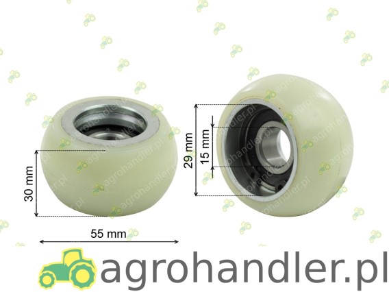 ROLKA ZGRABIARKI ŁOŻYSKO ROLKOWE FELLA 123570 490040 492029